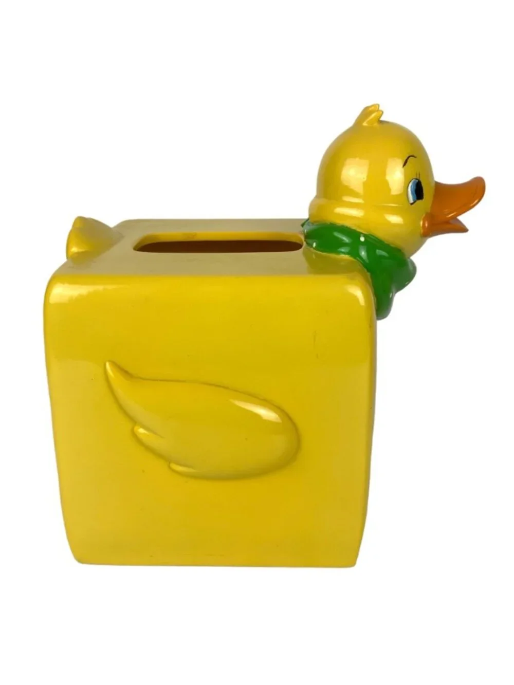 Rubber Ducky Resin Tissue Box Cover Square Yellow Kids Bathroom Bedroom Decor